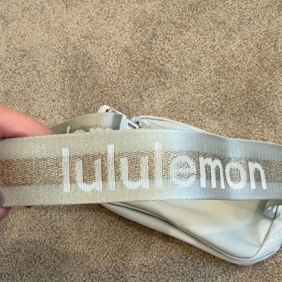 lululemon athletica Gray Belt Bag with Gold - Picture 3 of 5